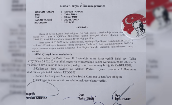 AKP'nin, ATATÜRK VE TÜRK BAYRAĞI’na itirazı reddedildi!