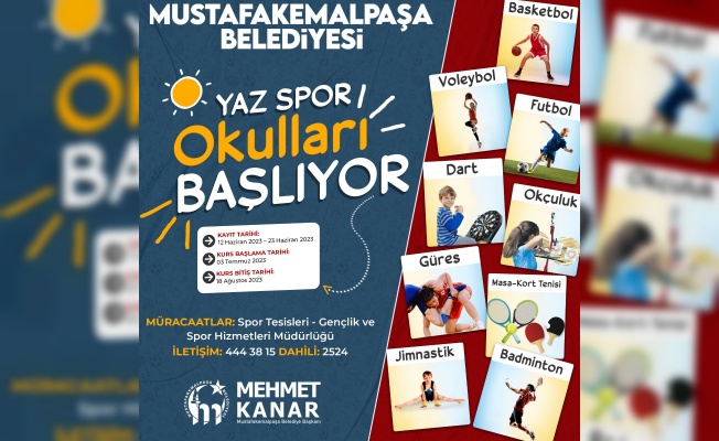 MUSTAFAKEMALPAŞA’DA YAZ SPOR OKULLARI BAŞLIYOR