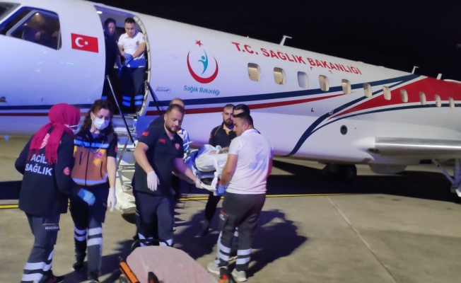 HAC ZİYARETİNDE RAHATSIZLANAN VATANDAŞ UÇAK AMBULANS İLE BURSA'YA GETİRİLDİ