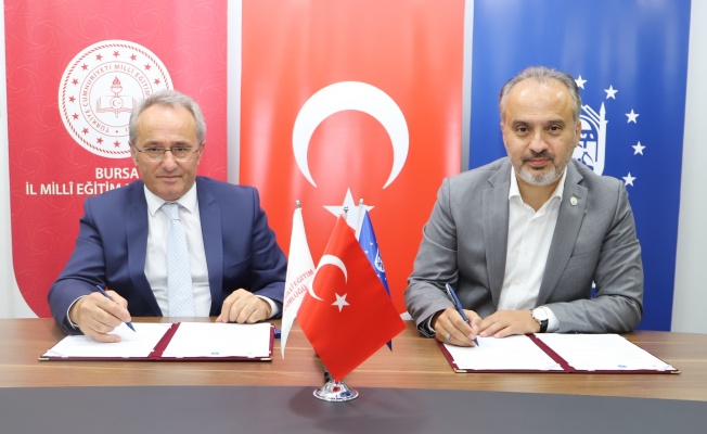 Bursa Büyükşehir Belediyesi ve İl Milli Eğitim Müdürlüğü Arasında İş Birliği Protokolü