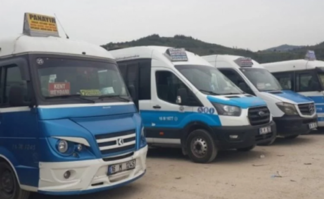 Bursa'da dolmuş ve minibüs ücretlerine zam geldi!