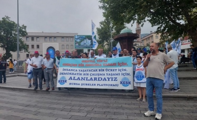 KESK Bursa'dan Şehreküstü'nde basın açıklaması: Şaka gibi ama gerçek