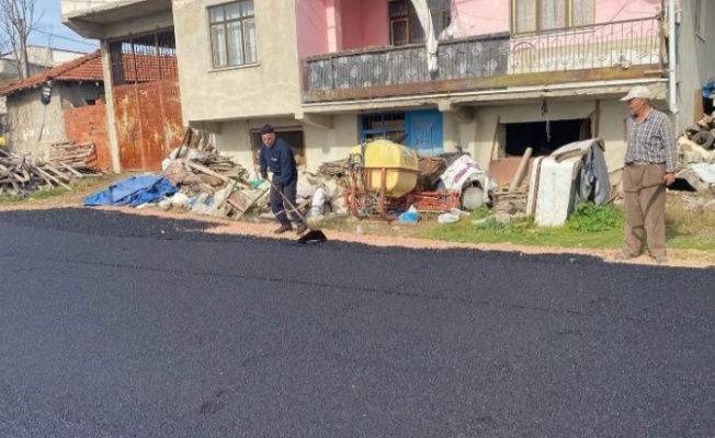 Karacabey'de asfalt çalışmaları