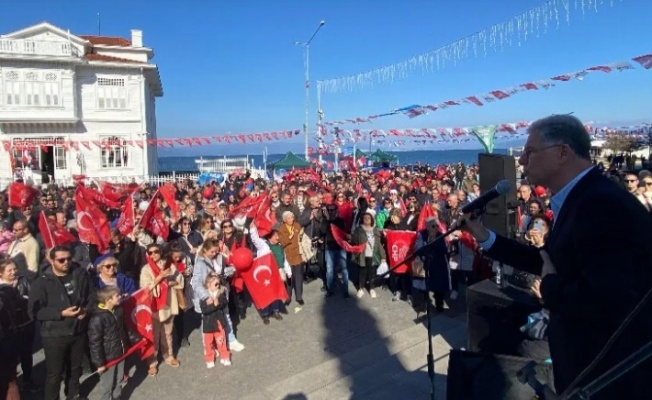 Mudanya'da Dalgıç'tan nokta mitingleri