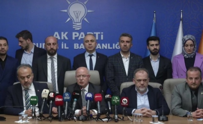 AK Parti Bursa açıklama yapıyor