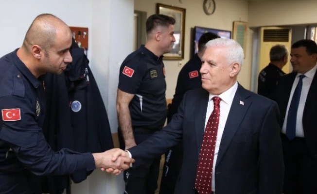 Bursa'da Başkan Bozbey'den Büyükşehir çalışanlarına ziyaret