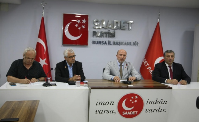 SAADET PARTİSİ BURSA FİLİSTİNİN HER ZAMAN YANINDAYIZ