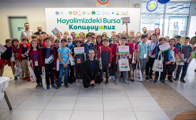 Çocuklar hayal ettikleri Bursa'yı konuşturan