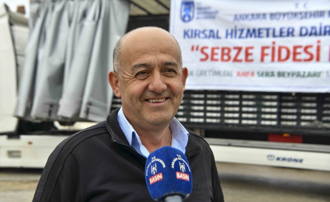 ANKARA BÜYÜKŞEHİR BELEDİYESİ'NİN KIRSALA DESTEKLERİ SÜRÜYOR  9 BİN ÜRETİCİYE TOPLAMDA 10 MİLYON 500 BİN ADET SEBZE FİDESİ DAĞITILDI