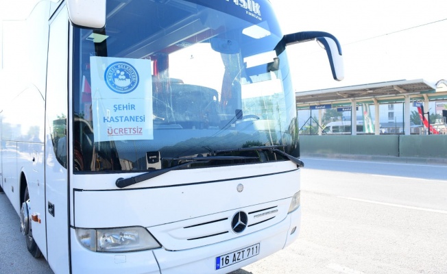 BURULAŞ Eylemine Karşı Kestel Belediyesi'nden ücretsiz servis hizmeti