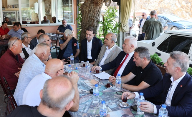 Başkan Bozbey’den yangında zarar gören bölgelere ziyaret