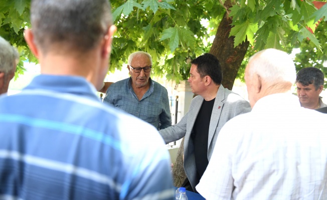 Başkan Erkan Aydın yangın bölgesinde