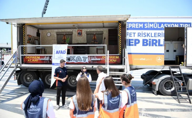 Bursa Osmangazide gerçek gibi deprem eğitimi