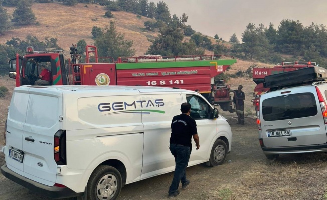 Gemlik Belediyesi, Bursa'daki Orman Yangınına Karşı Seferber Oldu
