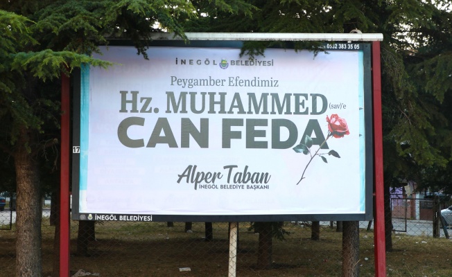 İnegöl Belediyesi’nden Duygulandıran Mesaj: “Hz. Muhammed (Sav)’e Can Feda”