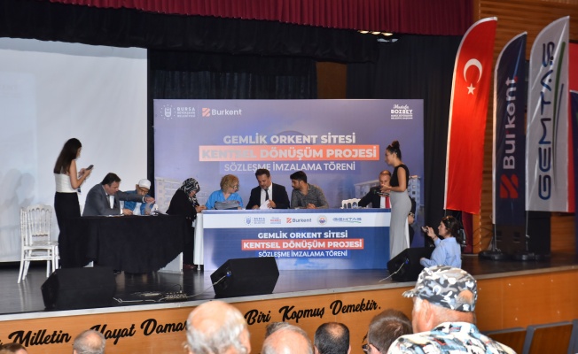 Orkent Sitesi Kentsel Dönüşüm Projesi’nde imzalar atıldı