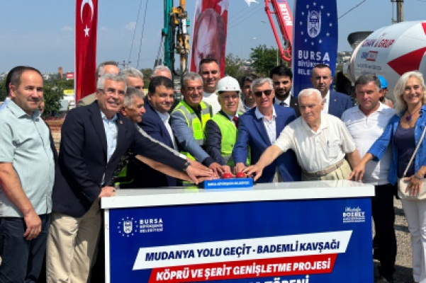 Büyükşehir'den Mudanya Yolu Geçit-Bademli Kavşağı Projesi’ne temel atıldı!