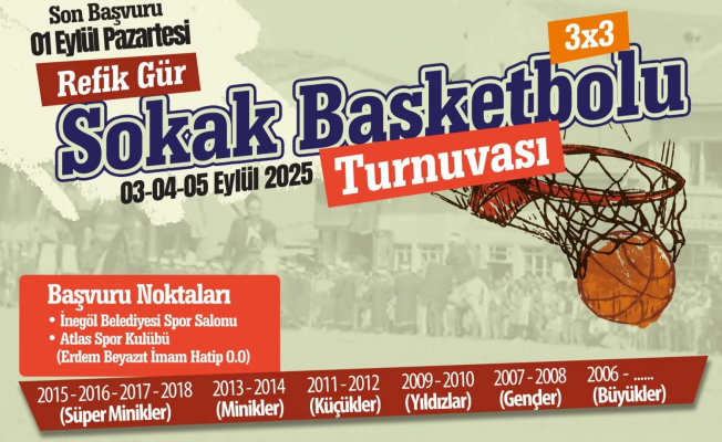 Sokak Basketbolu Turnuvası Başvuruları Başladı