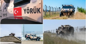 Türk zırhlısı Yörük'ten güç gösterisi