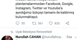 UŞAK BELEDİYESİ'NDEN ABD'YE SOSYAL MEDYA RESTİ