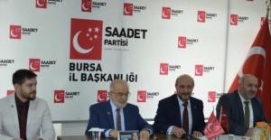 SAADET PARTİSİ BURSA KUDÜS MİTİNGİNE HAZIR