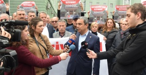 CHP DEVLET HASTANESİ ÖNÜNDE BASIN AÇIKLAMASI YAPTI, İMZA KAMPANYASI BAŞLATTI