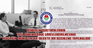 EĞİTİM BİR–SEN REHBER ÖĞRETMENLERİ İÇİN HAREKETE GEÇTİ