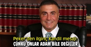 SEDAT PEKER,"ÇÜNKÜ ONLAR ADAM BİLE DEĞİLLER!