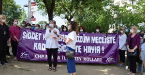 CHP İL KADIN KOLLARINDAN KADIN CİNAYETLERİNE TEPKİ