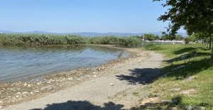 İznik Gölü'nde korkutan görüntü!