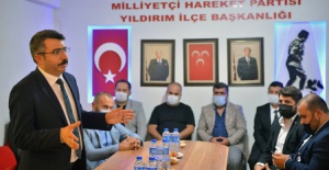 Yıldırım Belediye Başkanı Yılmaz'dan MHP ilçe teşkilatına ziyaret