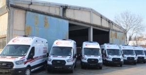 Bursa İl Sağlık Müdürlüğü'ne 10 ambulans daha verildi