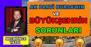 Necmi İnce Yazdı: Ak Parti Bursa'nın ve Büyükşehrin Sorunları