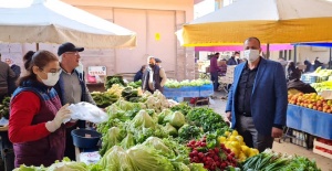 BAŞKAN USTA GÜNE ESNAF ZİYARETLERİ İLE BAŞLIYOR