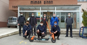 BURSA MİMAR SİNAN ÖĞRENCİLERDEN ELEKTRİKLİ SCOOTER