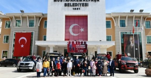 Mustafakemalpaşa'da 23 Nisan'a özel 4x4'lük kutlama