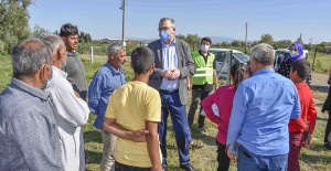 Başkan Özkan’dan mevsimlik işçilere bayram ziyareti