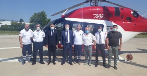 AMBULANS HELİKOPTER ACİL HASTALARA HIZIR GİBİ YETİŞİYOR