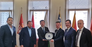 Bosna Hersek Büyükelçisi Adis Alagiç, RUMELİSİAD’ı ziyaret etti