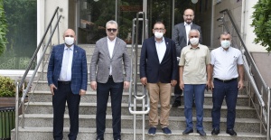 KARACABEY BELEDİYE BAŞKANI ALİ ÖZKAN, BAŞKAN AYDIN’I ZİYARET ETTİ