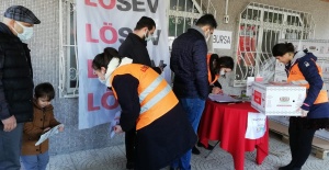 LÖSEV MUTLU ET PAKETLERİ ŞİFA DAĞITTI