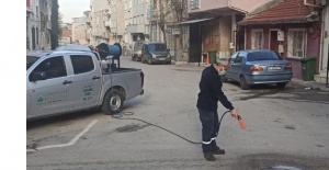 Haşerelere karşı ilaçlama yapıldı
