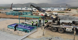 BTSO'nun Geçici Yaşam Merkezi'nde konteyner kurulumu tamamlandı