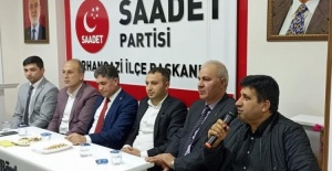 Bursa'da 6'lı masanın ilçe başkanları Saadet Partisi'nde buluştu