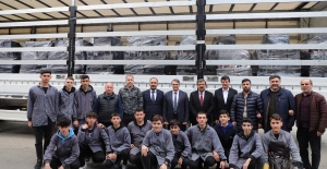 Mimar Sinan Mesleki ve Teknik Anadolu Lisesi Deprem Bölgesine 250 adet soba gönderdi
