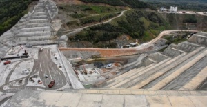 Bursa'da Gölecik Barajında çalışmalar sürüyor