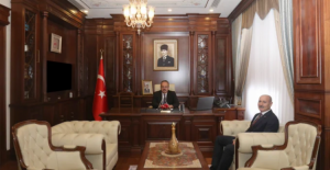 Bursa İl Emniyet Müdürü Zaimoğlu Vali Canbolat'ı ziyaret etti