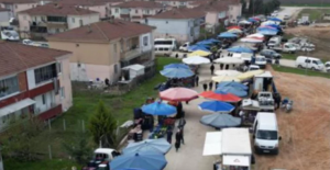 İnegöl'de Cumhuriyet Mahallesi semt pazarı kurulmaya başladı