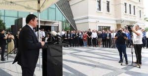 Başkan Aydın personel ile bayramlaştı
