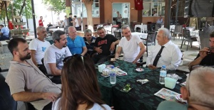 Başkan Şadi Özdemir Demirci’de mahalle halkını dinledi
